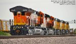 BNSF 3648, 3647, UP 5879, 5909 and 5883